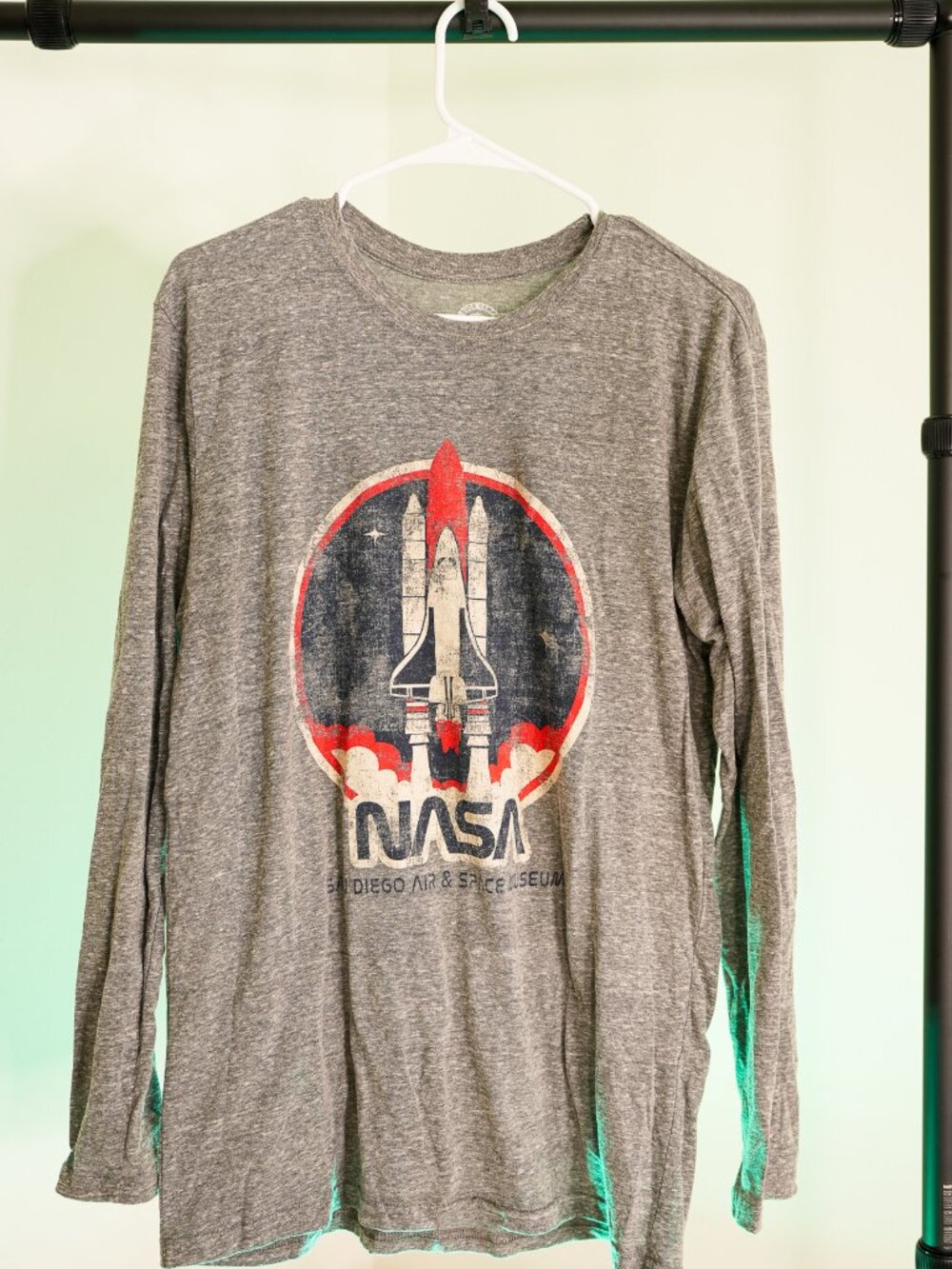 NASA Long Sleeve Graphic Tee-Shirt